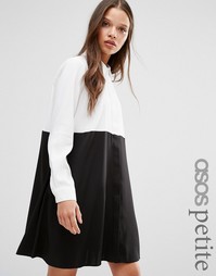 Платье-рубашка колор блок ASOS PETITE - Мульти