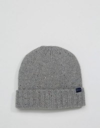 Серая шапка-бини из овечьей шерсти Jack Wills - Серый