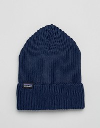 Patagonia Fishermans Rolled Beanie In Navy - Темно-синий