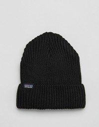 Patagonia Fishermans Rolled Beanie In Black - Черный