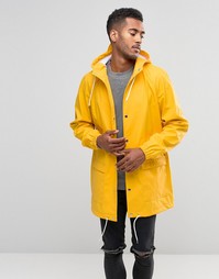 Длинная водонепроницаемая куртка с капюшоном D-Struct - Желтый