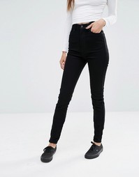 Dr Denim Zoe Sky High Waist Eco Skinny Jeans - Черный