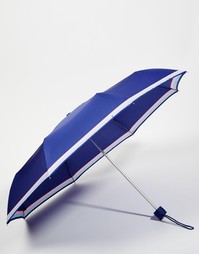 Зонт в полоску Fulton Minilite 2 Cosmo - Синий