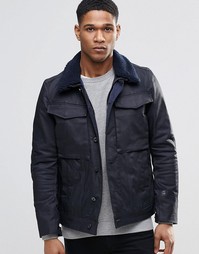 Джинсовая куртка с воротником борг G-Star Vodan - Серый