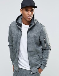 Худи на молнии G-Star Batt - Серый