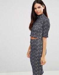 Фактурное платье‑футляр TFNC - Серый