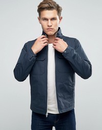 Темно-синяя куртка Харрингтон из нейлона Abercrombie &amp; Fitch - Синий