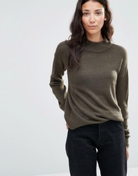 Зеленый джемпер с высокой горловиной b.Young Melea - Зеленый