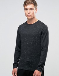 Трикотажный джемпер в крапинку Jack &amp; Jones Premium - Черный