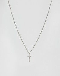Серебристое ожерелье в старинном стиле с подвеской Icon Brand - Серебряный
