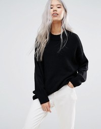 Мягкая трикотажная туника Weekday - Черный