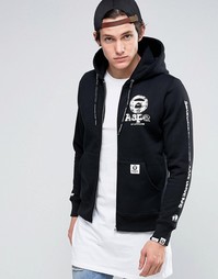Худи с логотипом AAPE By A Bathing Ape - Черный