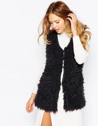 Жилет из искусственного меха Ichi - Серый