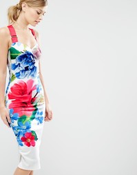Платье с принтом Ted Baker Alexie Forget Me Not - Белый