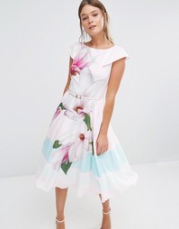 Платье для выпускного с цветочным принтом Ted Baker Bromlie - Розовый
