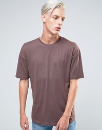 ADPT T-Shirt with Crew Neck in Boxy Fit - Красный
