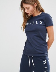 Футболка Jack Wills Eccleston - Темно-синий
