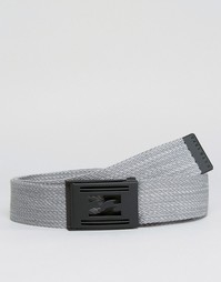 Светло-серый тканый хлопковый ремень Billabong - Серый