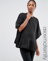 Свободная футболка для беременных ASOS Maternity - Черный