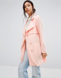 Легкий тренч Boohoo - Розовый
