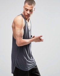 Темно-серая майка Weekday Wrestler - Серый