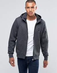 Стеганое худи на молнии G-Star Batt - Черный