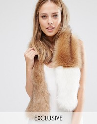 Шарф из искусственного меха My Accessories - Бежевый