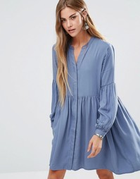 Свободное платье-рубашка Glamorous - Серый