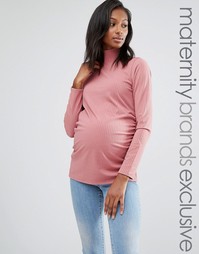 Трикотажный топ для беременных Bluebelle Maternity - Розовый