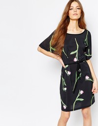 Платье-рубашка с принтом тюльпаны Paul By Paul Smith - Мульти