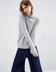 Свободный джемпер из 100% кашемира ASOS WHITE - Серый