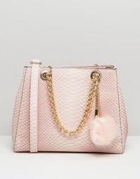 Сумка на плечо с помпоном из искусственного меха ALDO - Розовый