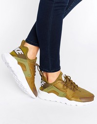 Кроссовки цвета хаки Nike Huarache Run Ultra - Зеленый