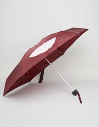 Зонт с принтом губ Lulu Guinness - Красный