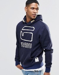 Худи с логотипом G-Star Vasif - Синий