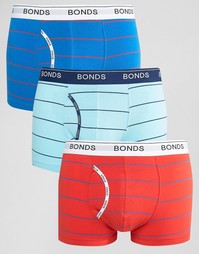 Комплект из 3 боксеров-брифов в полоску Bonds - Мульти