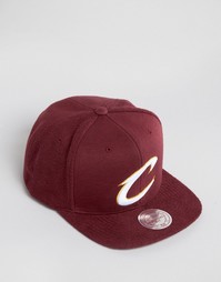 Махровая бейсболка Mitchell &amp; Ness Cleveland Cavaliers - Красный