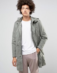 Парка со съемной курткой-пилот Selected Homme Premium - Серый