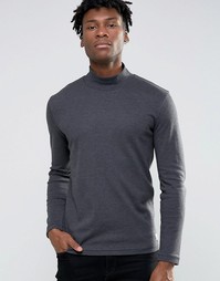 Топ с высокой горловиной Selected Homme - Серый