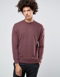 Свитшот с заниженной линией плеч Selected Homme - Коричневый