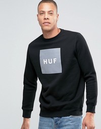 Свитшот с принтом логотипа HUF - Черный