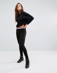 Узкие спортивные брюки с логотипом на талии Hilfiger Denim - Черный