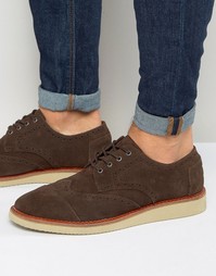 Замшевые броги Toms - Коричневый