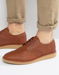 Кожаные броги Toms - Рыжий