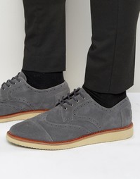 Замшевые броги Toms - Серый