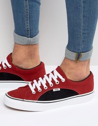 Красные замшевые кеды Vans Lampin VA2VIFJST - Красный