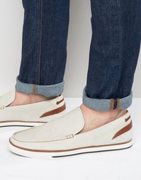 Кожаные мокасины Aldo Montessoro - Белый