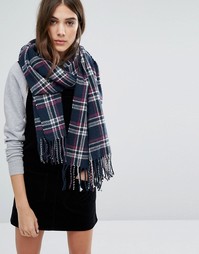 Oversize-шарф в клетку Jack Wills - Мульти