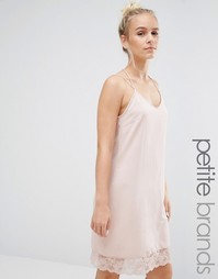 Платье с кружевной отделкой Vero Moda Petite - Розовый