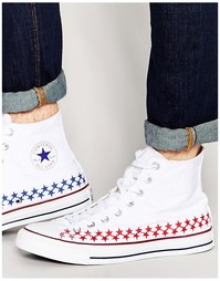 Высокие кроссовки с принтом Converse Chuck Taylor All Star - Белый